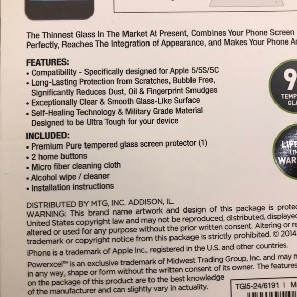 2-iPhone 5/5s/5c tempered glass screen protectors - Picture 7 of 7